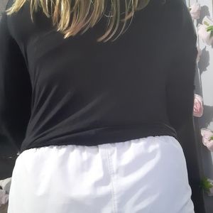 A black long sleeve tee